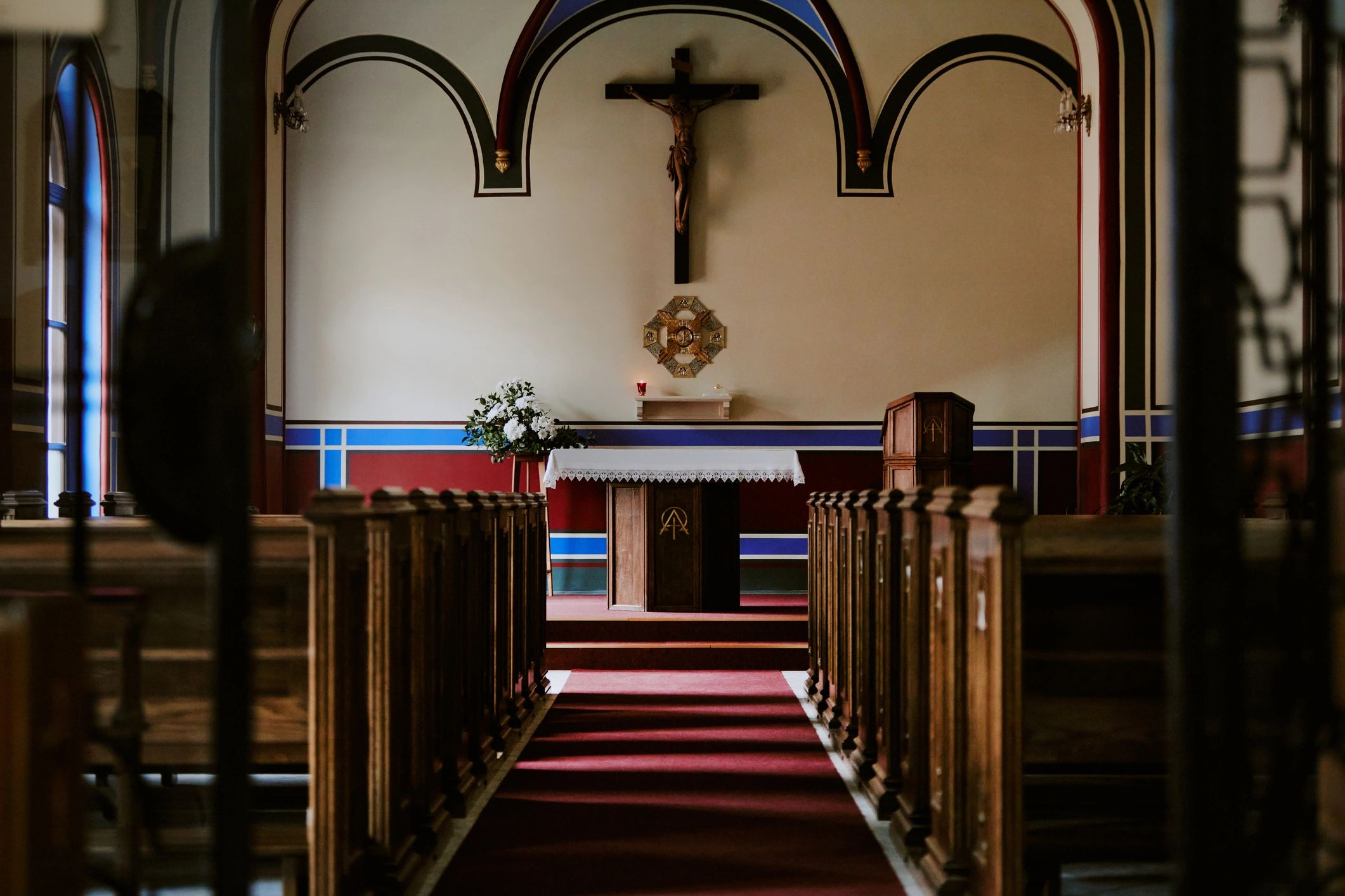 Peaceful church interior