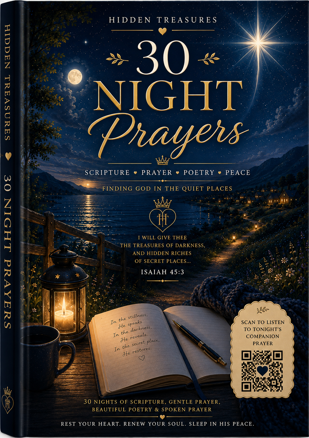 Hidden Treasures 30 Night Prayers Christian evening prayer book