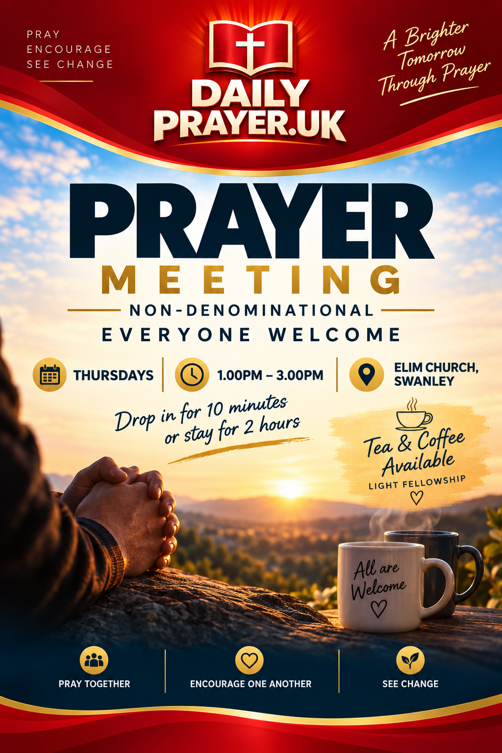 Thursday Prayer Meeting at Elim Church Swanley - Daily Prayer UK